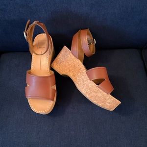Dolce Vita NIB Linda cork wedge sandals